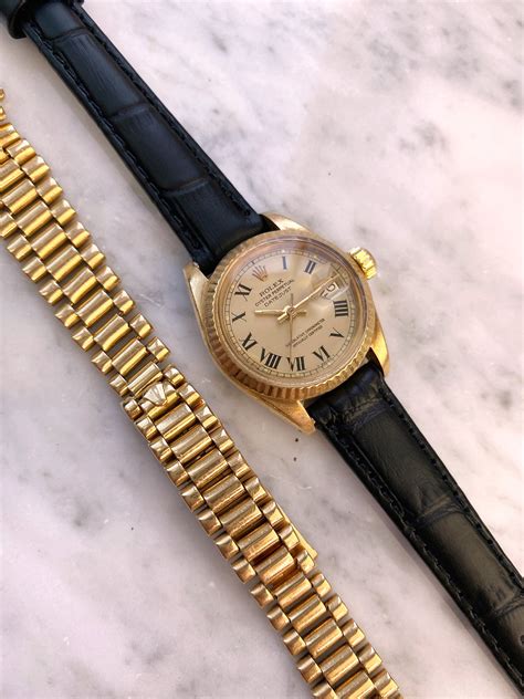 rolex datejust damen vollgold|Rolex Datejust full gold.